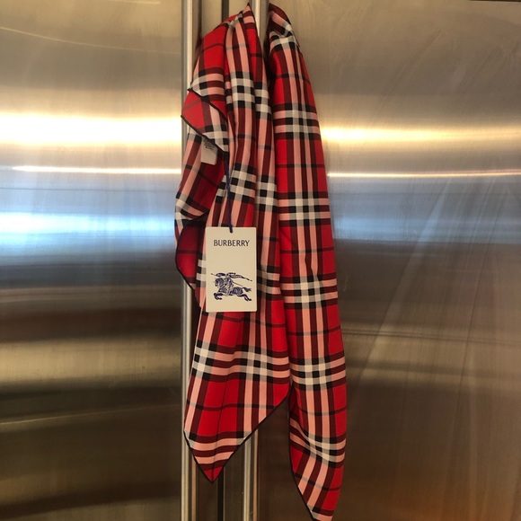 Burberry Check Silk Scarf - Picture 2 of 9